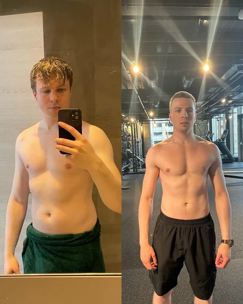 Osh S.: before on the left, after on the right — personal coaching
